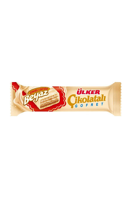 Ulker White Chocolate with Hazelnut Wafer 35g(1.23oz)